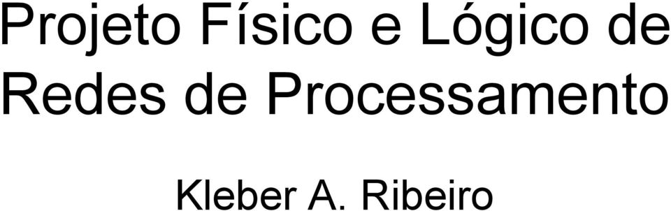 de Processamento