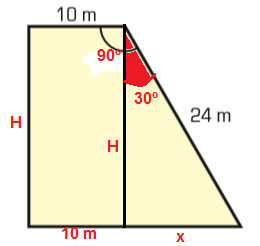 a 8a + 96 = 0 a 14a + 48 = 0 a = 6 cm ; b = 8 cm ou a = 8 cm ; b = 6 cm Nos dois casos, a área é: S = 8 6 S = 48 cm 04) É necessário calcular o M.D.