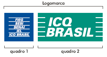 3 A logomarca deverá ser reproduzida exatamente como o fornecido pelo ICQ BRASIL, não estando autorizadas quaisquer alterações no layout, com exceção de seu tamanho (ver tamanho mínimo no item 5.