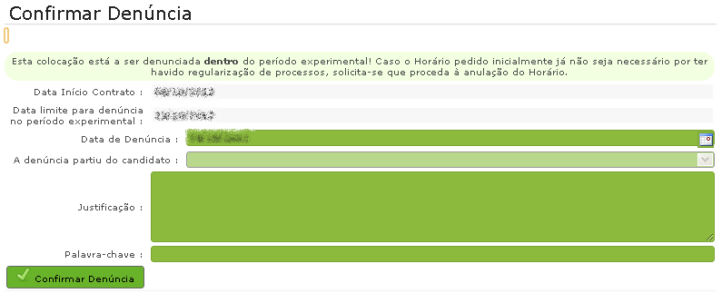 Imagem 50 Confirmação da Denúncia 4.5 Aditamentos Um aditamento é uma alteração ao contrato inicial, necessária quando se verificam alterações às circunstâncias iniciais.