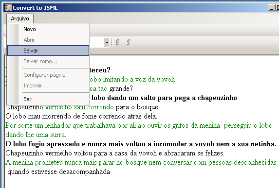 Ferramentas de disponibilização... 205 Figura 1. Tela de novo documento. c. Salvar documento: esta etapa é responsável por criar um arquivo, contendo as informações adicionadas na etapa anterior.