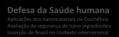cosmética Desenvolvimento de nanomateriais para cosmética Segurança dos nanomateriais Defesa da Saúde humana