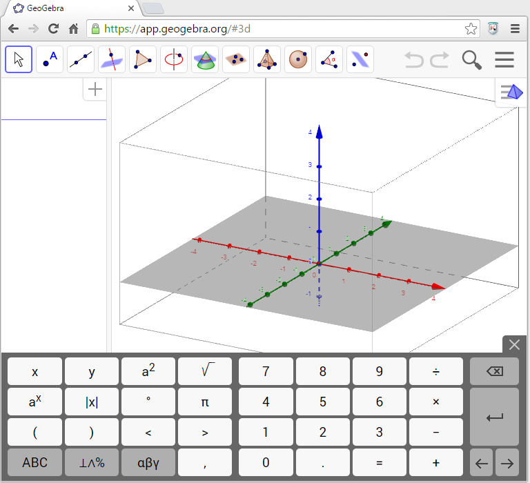 Figura 2.42: Folha gráfica 3D - web Esta janela contém as mesmas componentes da folha gráfica 3D do desktop, dispostas de um modo diferente.