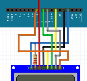 Diagrama de ligação Diagrama de ligação ampliado Para facilitar a conexão entre o Edison e o Display, optamos por utilizar uma Arduino