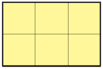 Com um traço horizontal e dois verticais geramos os quadrados de maior área possível. Para formar apenas quadrados, o valor do lados desses quadrados deve dividir 20 e 30.