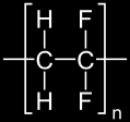 Figura 6 - Representação da estrutura química do mero de PVDF. Fonte: SOLVAY, 2011.