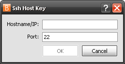 Jumpoint, continuação Você pode adicionar uma chave de host SSH inserindo um nome de host ou endereço IP e a porta que o servidor usa.