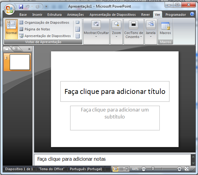 1.3. APRESENTAÇÕES GRÁFICAS O Microsoft PowerPoint é um programa destinado à criação de apresentações gráficas que faz parte do Microsoft Office, um conjunto de programas de produtividade da