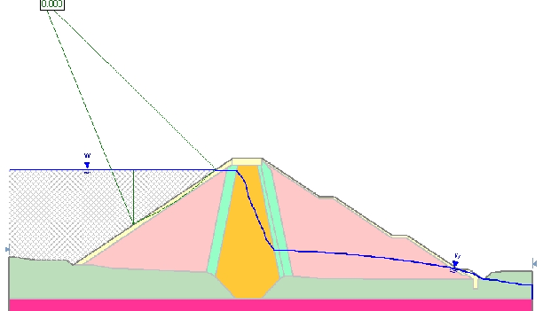 11 Figura 10 ilustra a superfície de ruptura correspondente ao FSmín = 0,000 calculado para esta condição de análise.