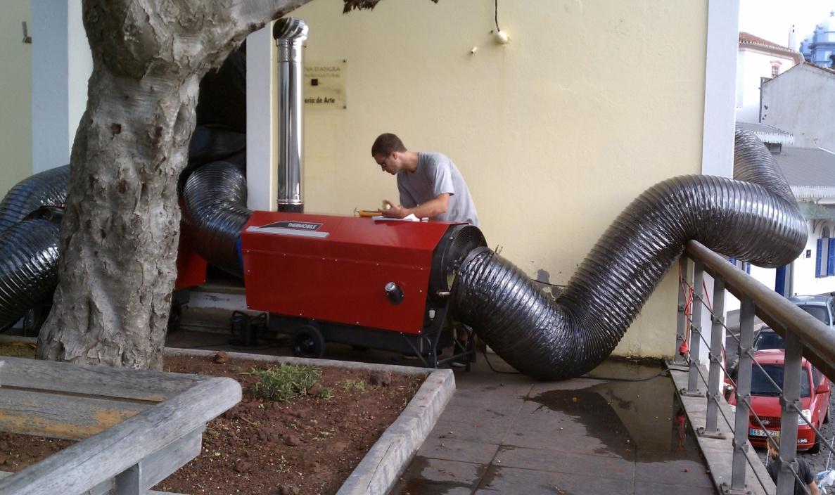 Ocorrências geradoras do estudo de caso: CASA DO SAL Testes ao método da temperatura para dizimação da térmita de madeira seca