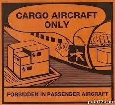 58 Figura 3.18. Etiqueta que indica que o produto só pode ser carregado em avião cargueiro, não podendo jamais embarcar em avião de passageiros.