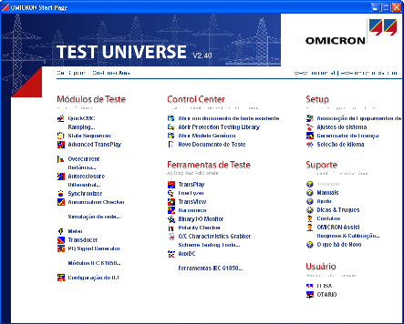 Software Test Universe O compromisso da OMICRON com a inovação também é encontrada em seu poderoso software de teste, especificamente designado para controlar o equipamento de teste CMC.