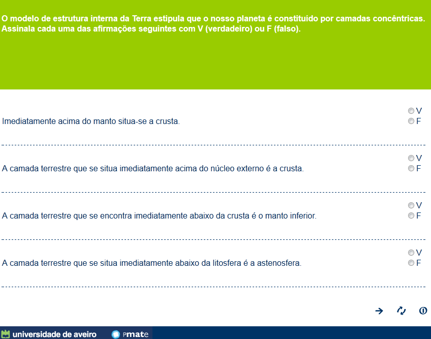 Modelo de estrutura interna da terra Estruturas geológicas (comportamento frágil e dúctil) 19 Identificação de estruturas geológicas (dobras e falhas), bem como das suas principais características.