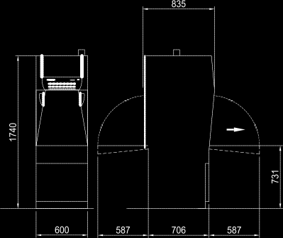 LD2314-1 porta 1740x600x729 530x510x630 8 cestas DIN 1/1 MAT LD2314-2 portas 1740x600x814 530x510x620 8 cestas DIN 1/1 MAT LD521-1 porta