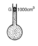 13-(CESGRANRIO-RJ) Num tubo capilar de vidro, fechado na sua extremidade inferior, uma gota de mercúrio isola uma certa quantidade de ar.