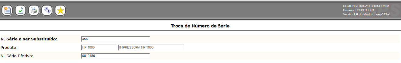 Parâmetros Gerais, do Estoque: (Apenas na entrada e numero de Serie Numérico) 3.9.