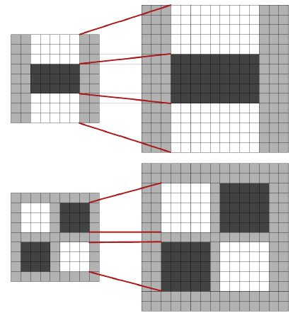39 De acordo com Bay et al. (Junho 2008), o algoritmo SURF realiza a busca aumentando o tamanho do ltro da imagem (Figura 20).