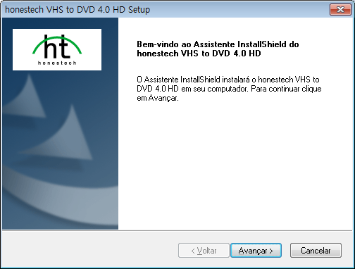 9. VHS to DVD 4.0 HD 3. Instalação do honestech VHS to DVD 4.0 HD 3.1. Instalação do honestech VHS to DVD 4.0 HD 3.1.1. Insira o CD de instalação na unidade de CD/DVD do computador.
