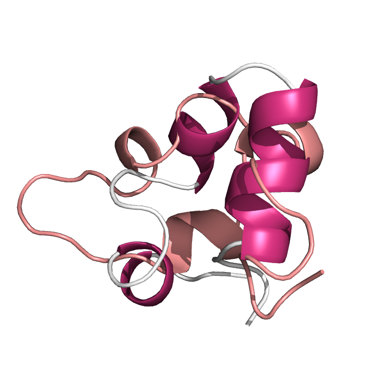7.1. Predição das Estruturas Terciárias da 1VII, 1LE0 e 1FSD 108 As Figuras 60 e 61 mostram as conformações estruturais após o processo de refinamento e o alinhamento com as proteínas-alvo,