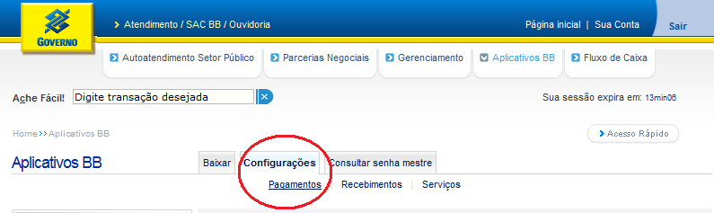 Ordens Bancárias Estados e Municípios 7. APLICATIVO BB GESTÃOMAX O aplicativo BB GestãoMax é a solução disponibilizada pelo BB aos clientes que não possuem sistema próprio.