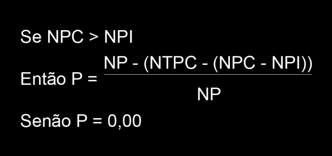 PONTUAÇÃO DAS QUESTÕES DE PROPOSIÇÕES MÚLTIPLAS As questões de proposições múltiplas serão pontuadas de acordo com a regra: Onde: P = Pontuação do candidato na questão NP = Número de Proposições da