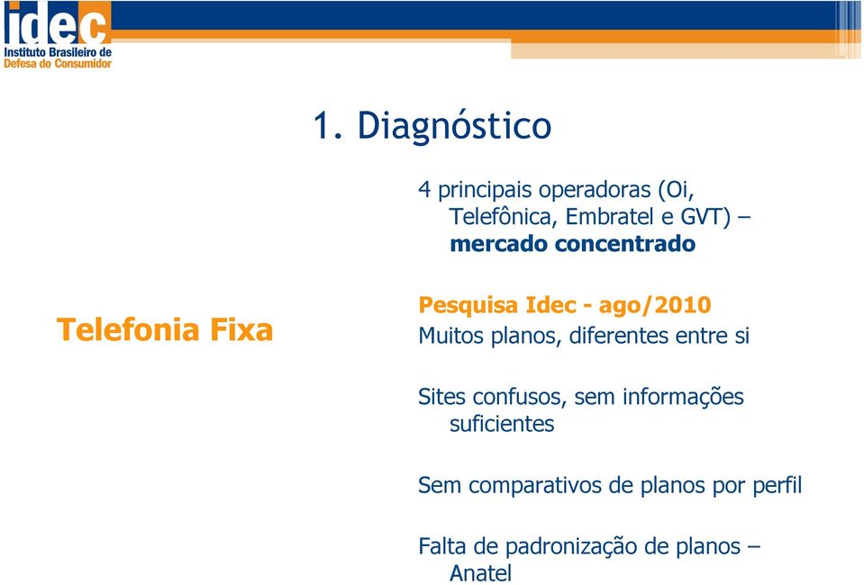 planos, diferentes entre si Sites confusos, sem informações suficientes