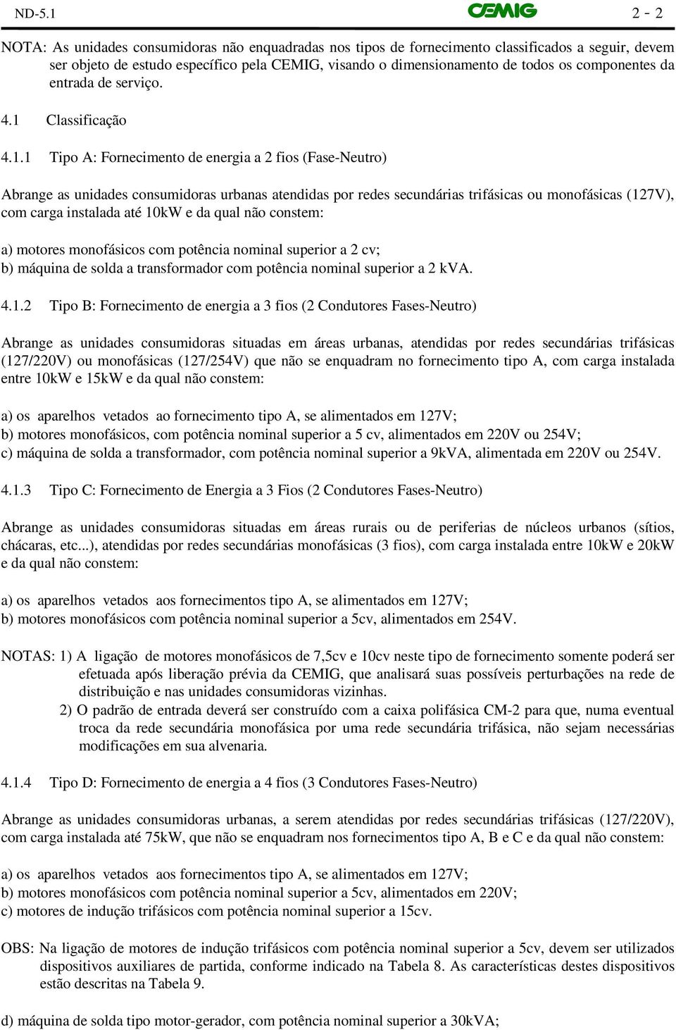 Classificação 4.1.