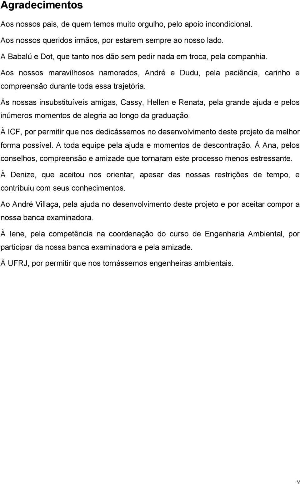 Às nossas insubstituíveis amigas, Cassy, Hellen e Renata, pela grande ajuda e pelos inúmeros momentos de alegria ao longo da graduação.