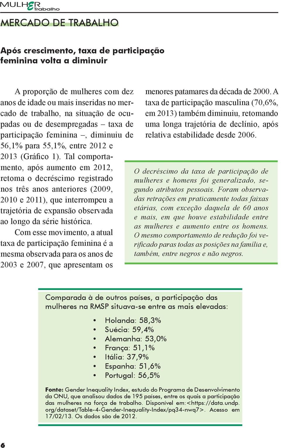 Tal comportamento, após aumento em 2012, retoma o decréscimo registrado nos três anos anteriores (2009, 2010 e 2011), que interrompeu a trajetória de expansão observada ao longo da série histórica.