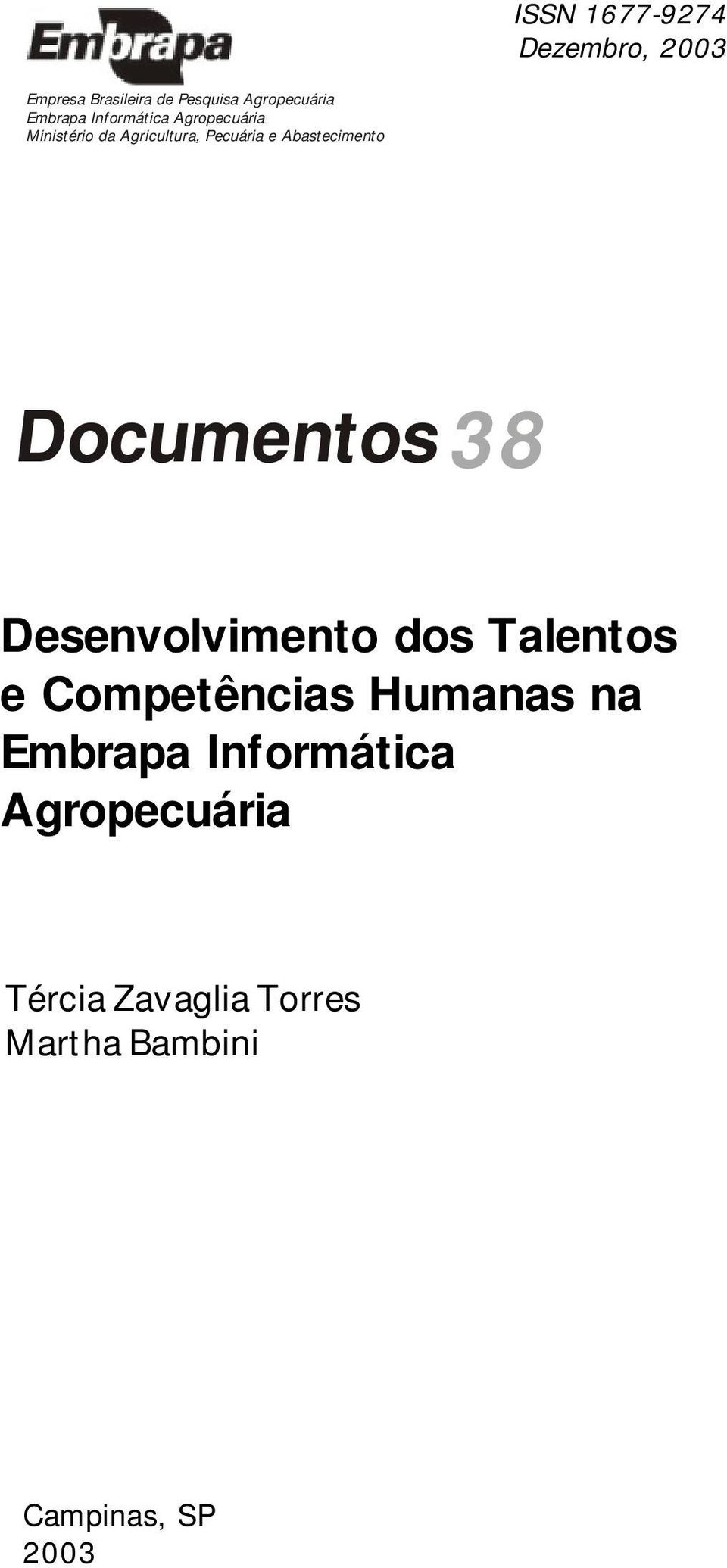 Abastecimento Documentos 38 Desenvolvimento dos Talentos e Competências