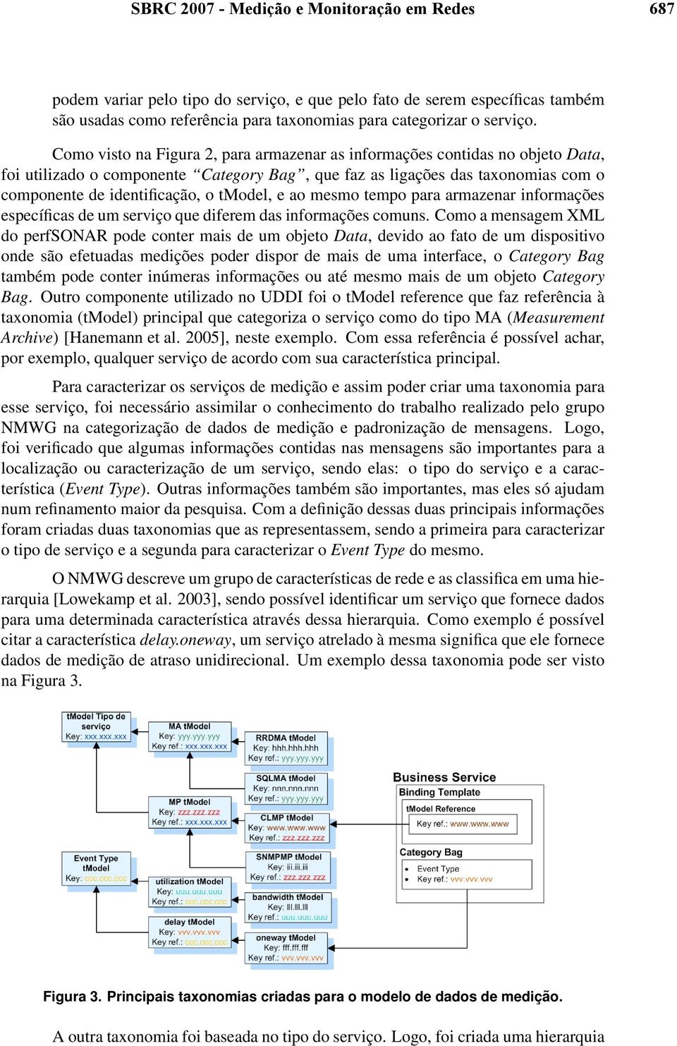 e ao mesmo tempo para armazenar informações específicas de um serviço que diferem das informações comuns.