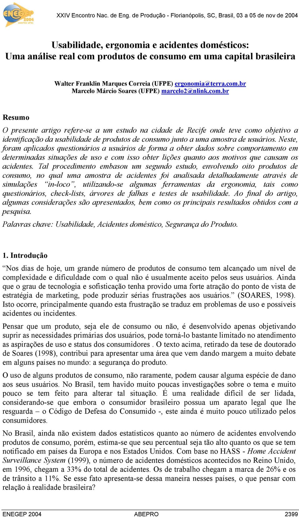 Correia (UFPE) ergonomia@terra.com.