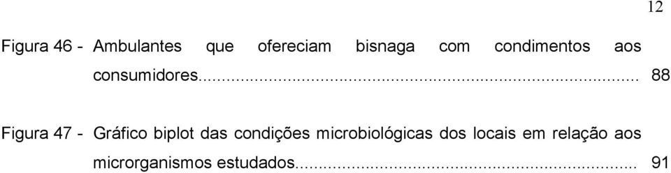 .. 88 12 Figura 47 - Gráfico biplot das condições