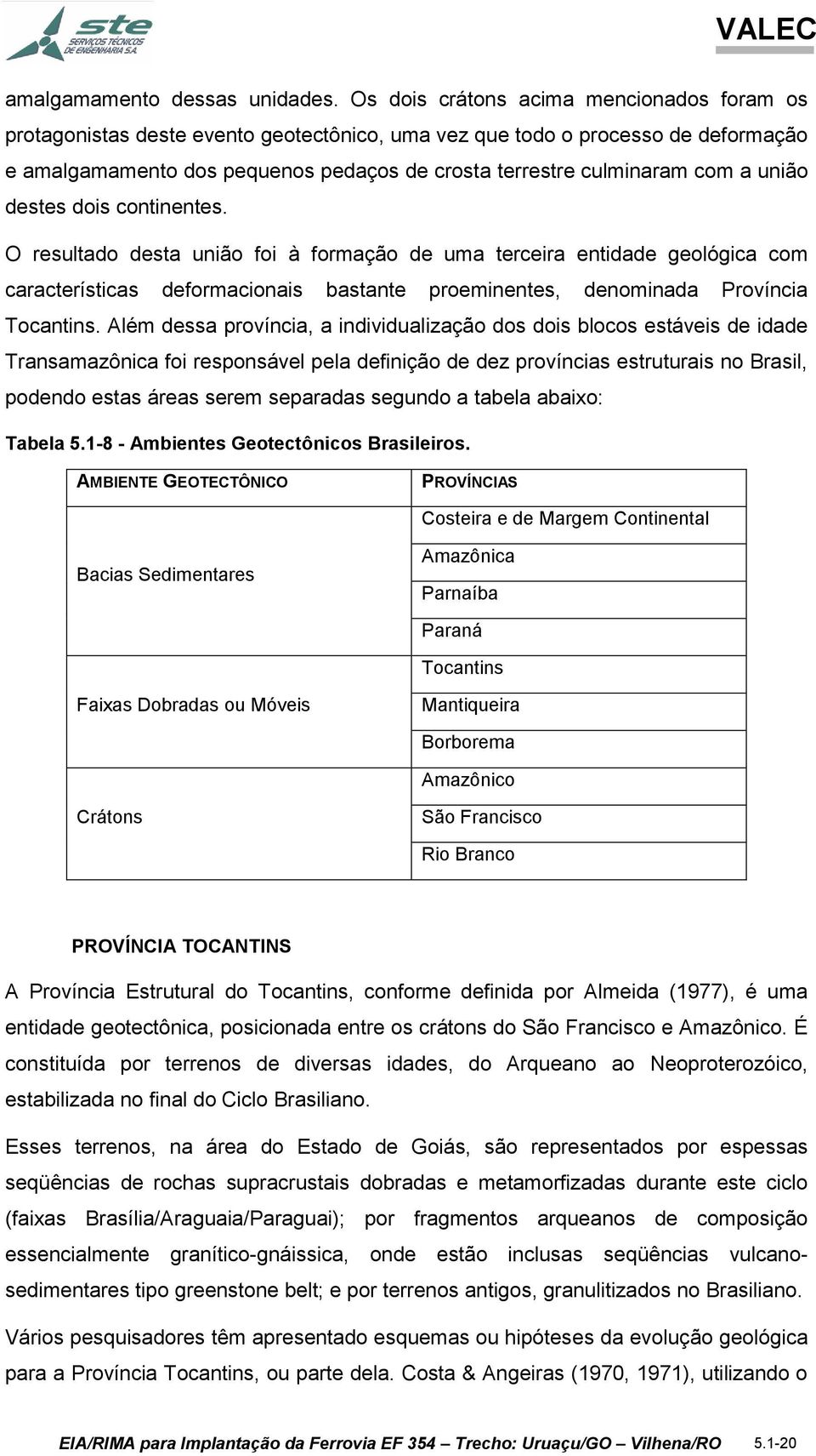 união destes dois continentes. O resultado desta união foi à formação de uma terceira entidade geológica com características deformacionais bastante proeminentes, denominada Província Tocantins.