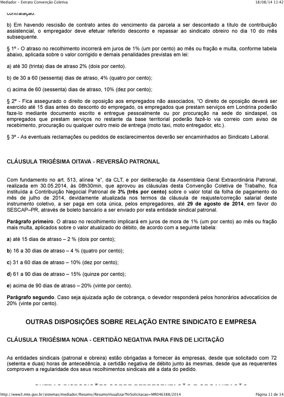 no dia 10 do mês subsequente.