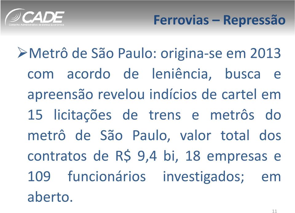 licitações de trens e metrôs do metrô de São Paulo, valor total dos