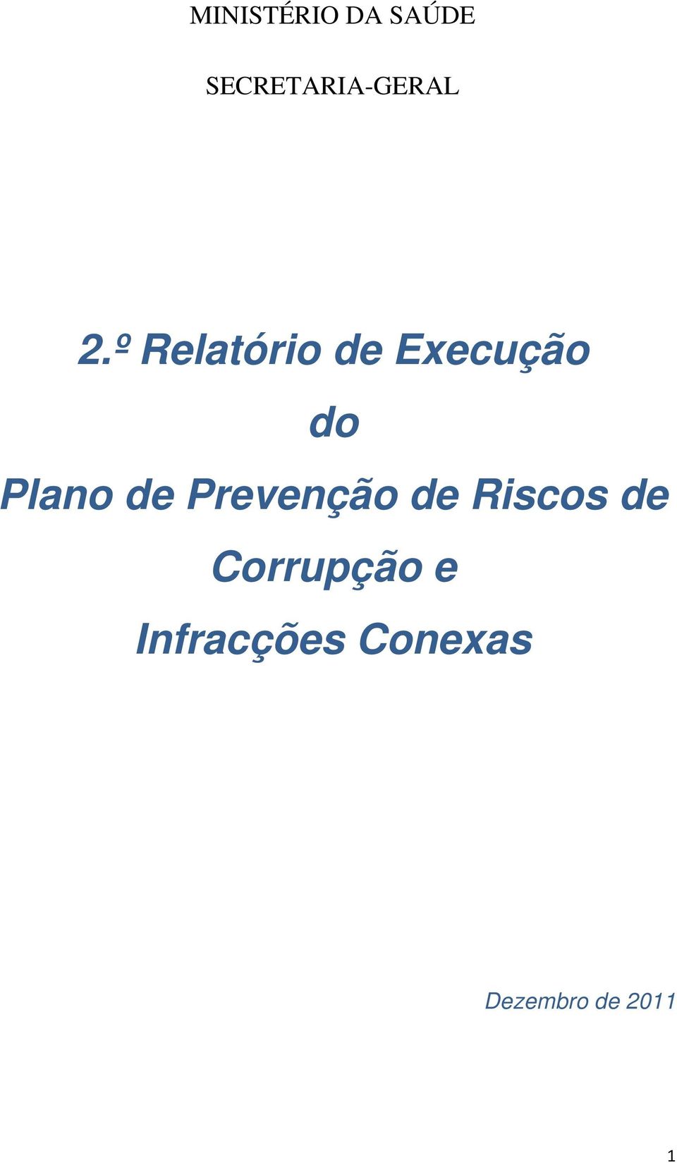 de Prevenção de Riscos de Corrupção