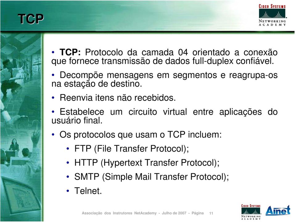 Reenvia itens não recebidos. Estabelece um circuito virtual entre aplicações do usuário final.