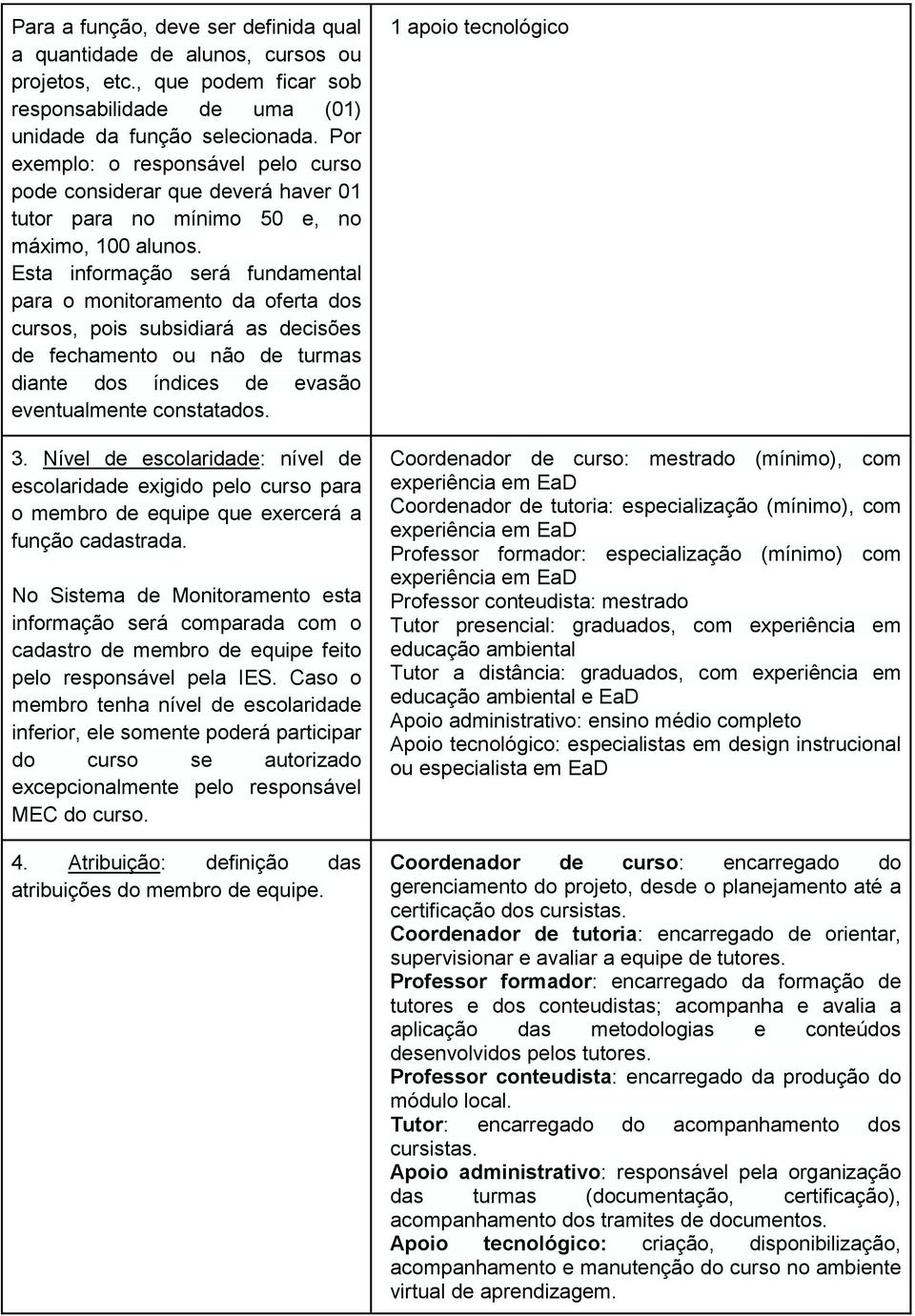 Esta informação será fundamental para o monitoramento da oferta dos cursos, pois subsidiará as decisões de fechamento ou não de turmas diante dos índices de evasão eventualmente constatados. 3.