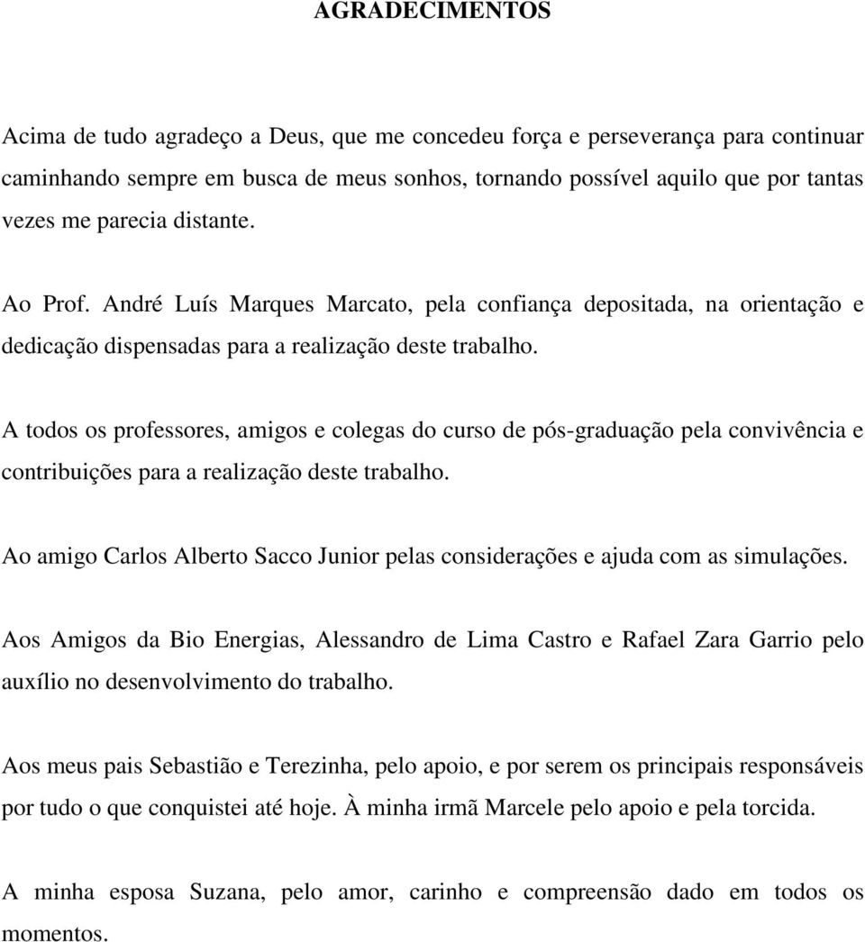 A todos os professores, amigos e colegas do curso de pós-graduação pela convivência e contribuições para a realização deste trabalho.