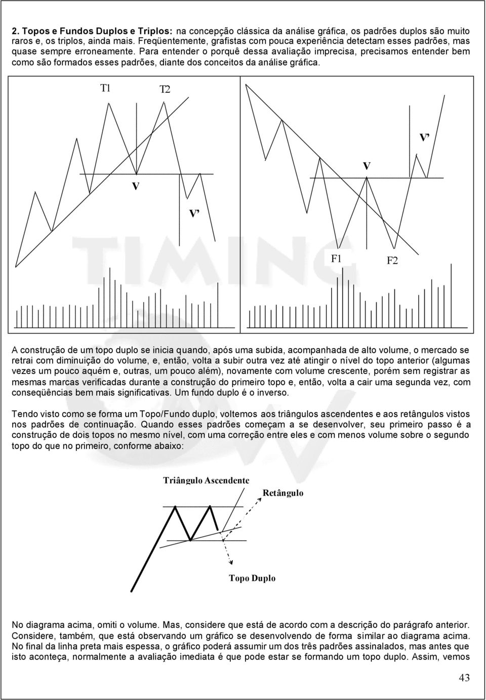 Para entender o porquê dessa avaliação imprecisa, precisamos entender bem como são formados esses padrões, diante dos conceitos da análise gráfica.