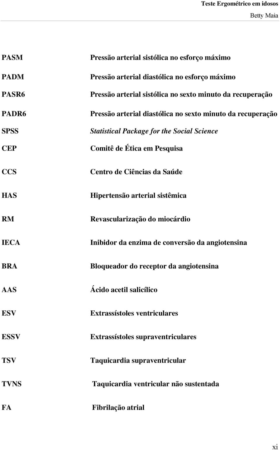 HAS Hipertensão arterial sistêmica RM Revascularização do miocárdio IECA Inibidor da enzima de conversão da angiotensina BRA Bloqueador do receptor da angiotensina AAS Ácido