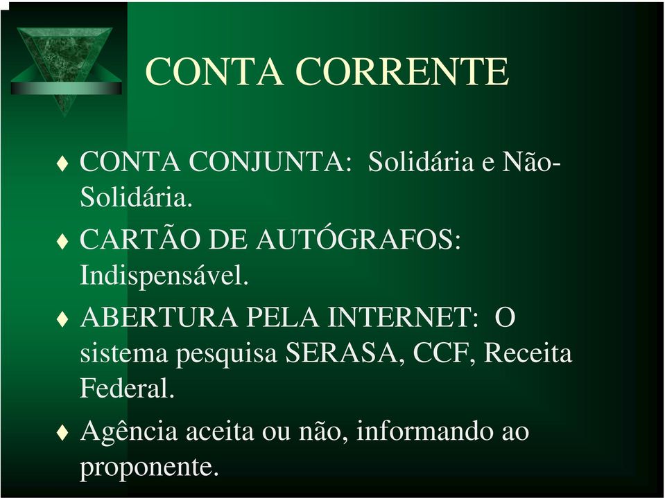 ABERTURA PELA INTERNET: O sistema pesquisa SERASA,