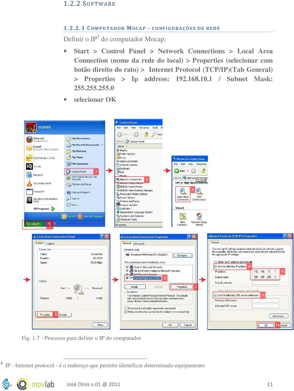 (TCP/IP)(Tab General) > Properties > Ip address: 19