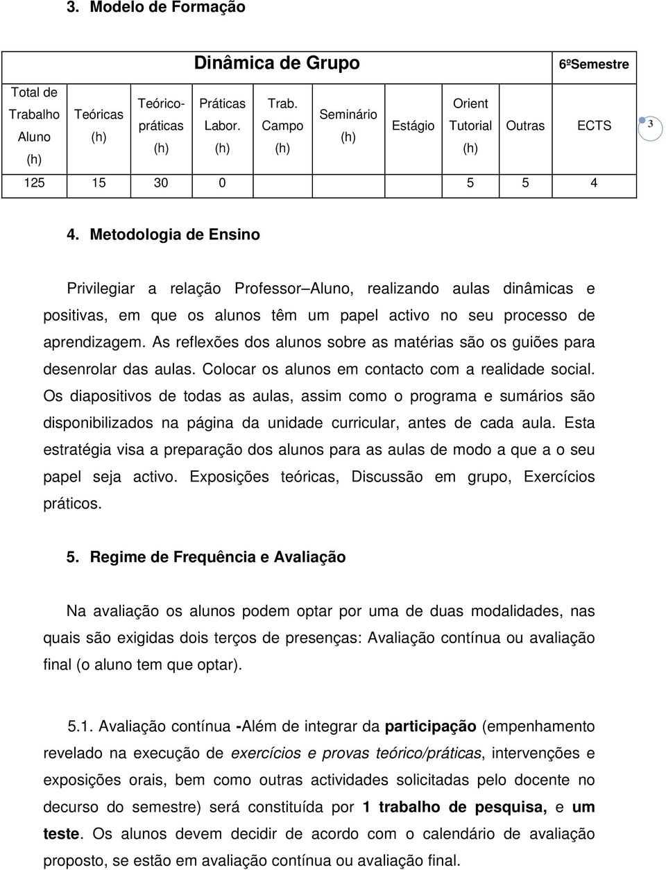 Metodologia de Ensino Privilegiar a relação Professor Aluno, realizando aulas dinâmicas e positivas, em que os alunos têm um papel activo no seu processo de aprendizagem.