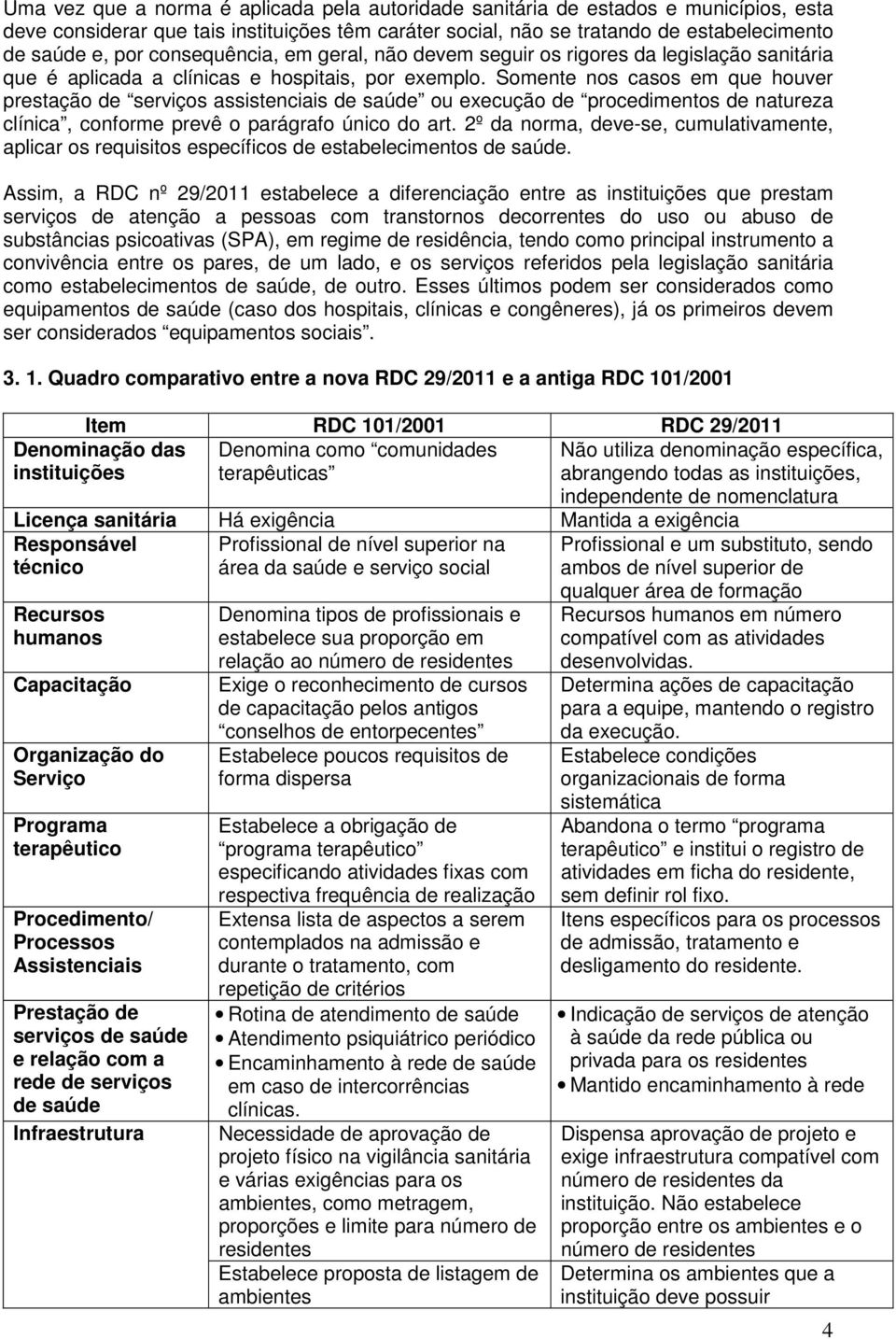 Somente nos casos em que houver prestação de serviços assistenciais de saúde ou execução de procedimentos de natureza clínica, conforme prevê o parágrafo único do art.