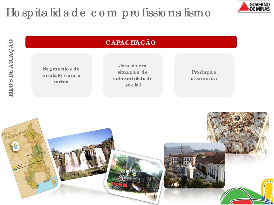 contato com o turista Jovens em situação