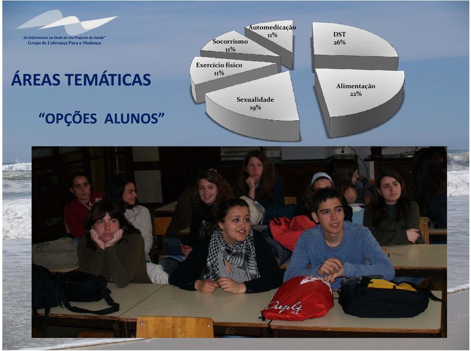 11% DST ÁREAS TEMÁTICAS OPÇÕES ALUNOS