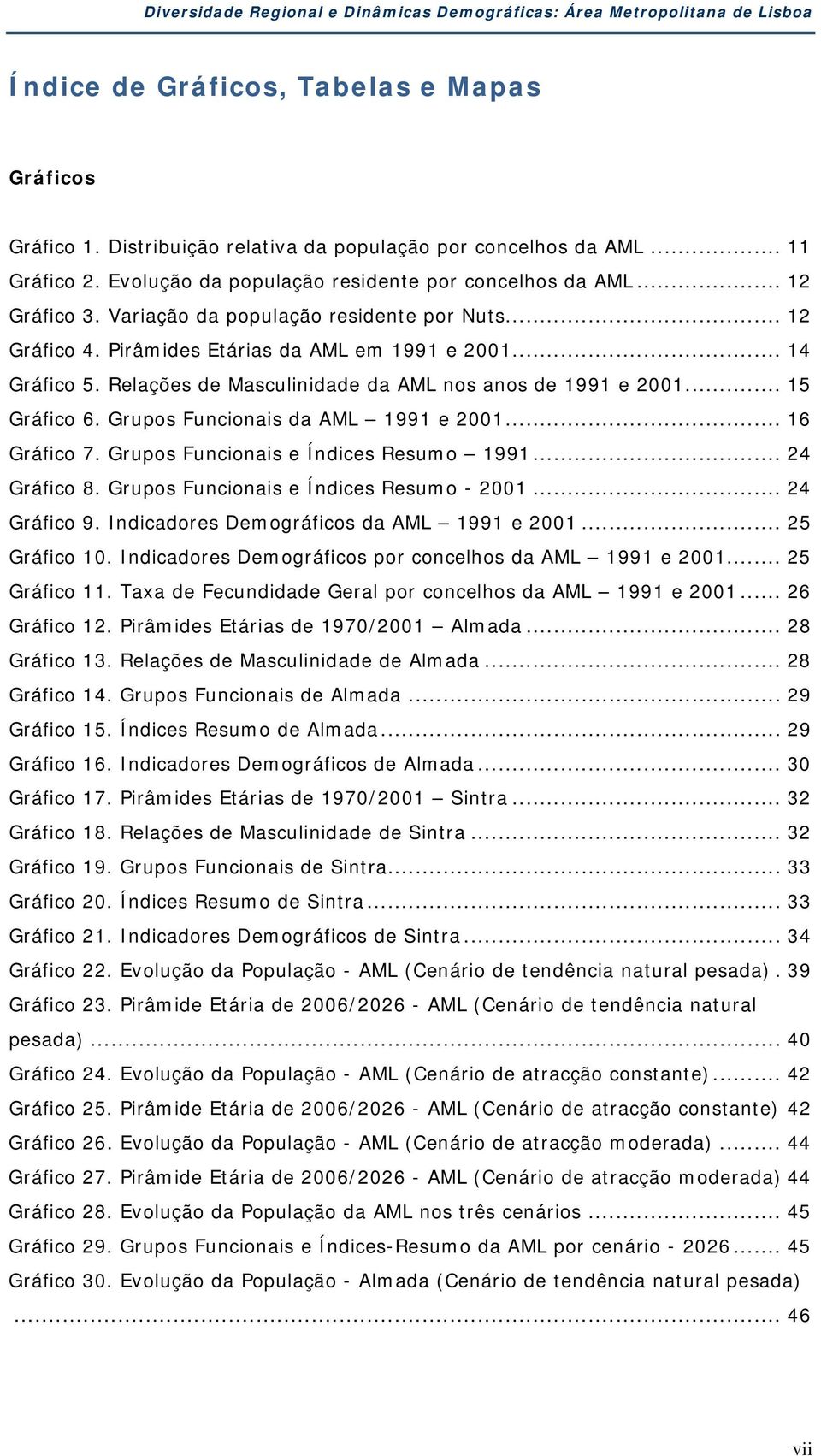 Grupos Funcionais da AML 1991 e 2001... 16 Gráfico 7. Grupos Funcionais e Índices Resumo 1991... 24 Gráfico 8. Grupos Funcionais e Índices Resumo - 2001... 24 Gráfico 9.