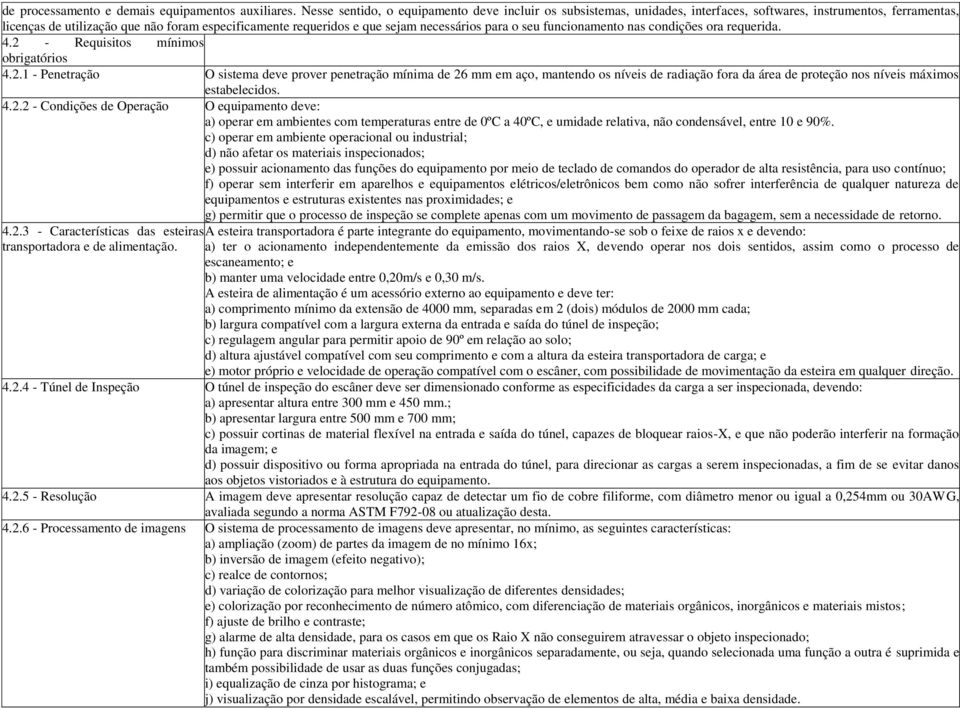 necessários para o seu funcionamento nas condições ora requerida. 4.2 